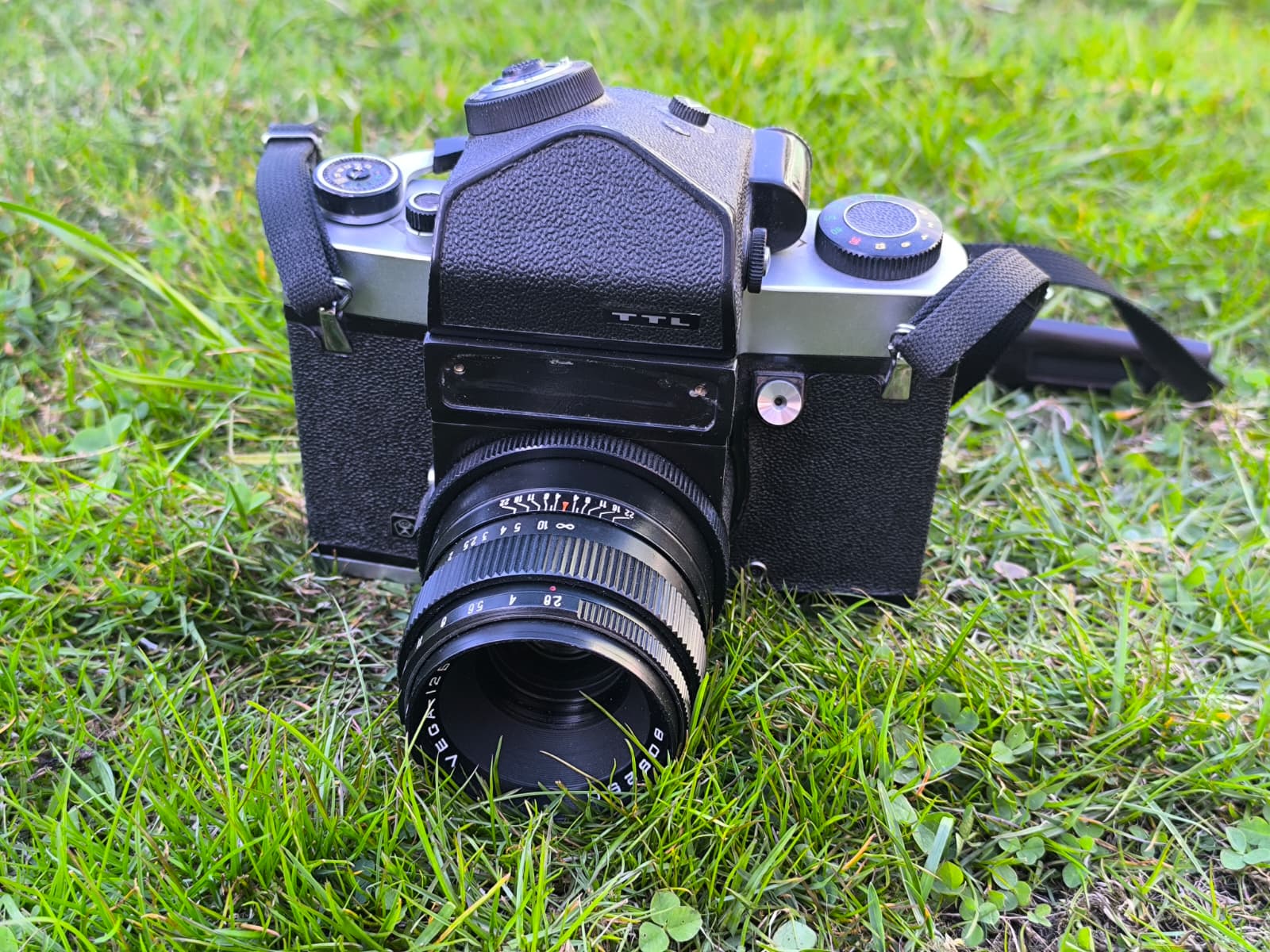 Kiev 6C with a lens